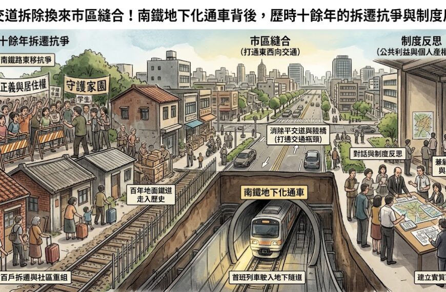 平交道拆除換來市區縫合！南鐵地下化通車背後，歷時十...